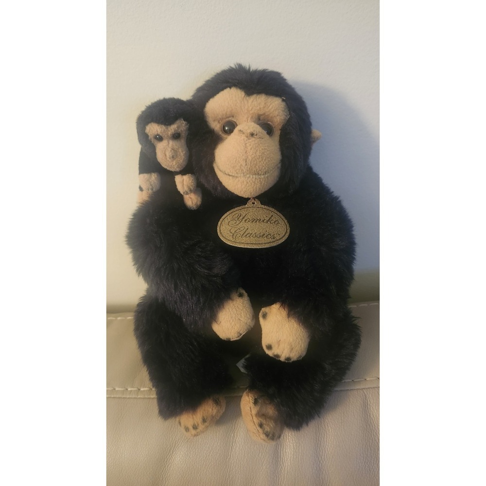 Yomiko‎ Classics Chimpanzee 13" Plush Monkey Russ Stuffed Animal Black Tan